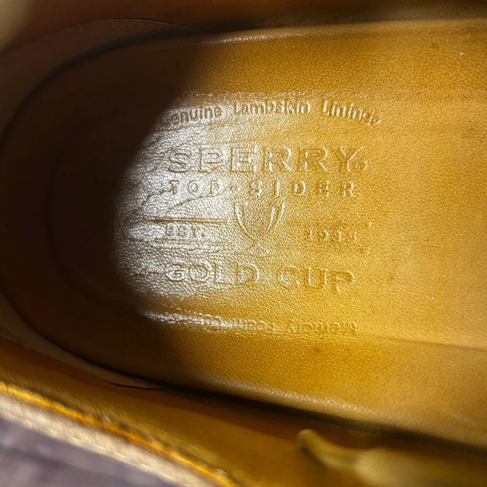 Sperry Top-Sider‎ Gold Cup Bellingham Brown Leather Cap Toe Oxford Mens 10.5
